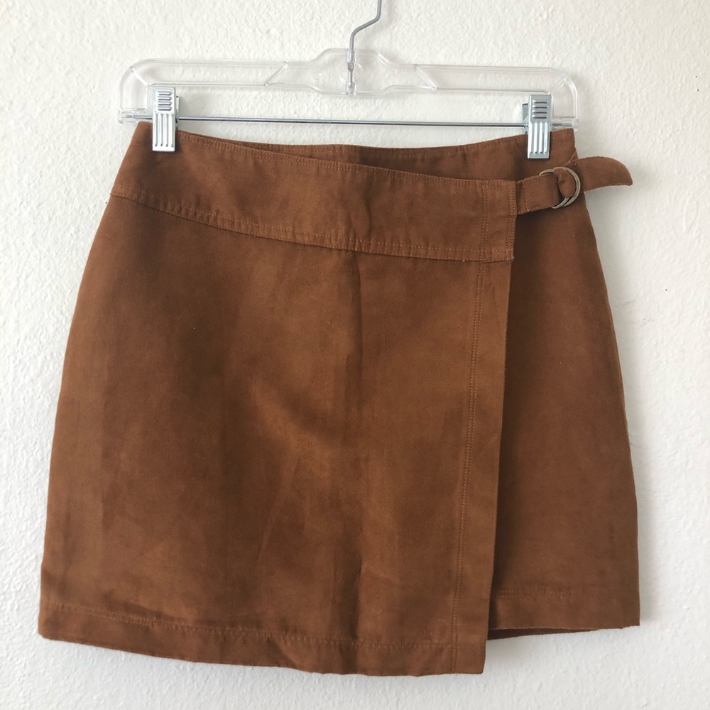Hollister suede mini skirt